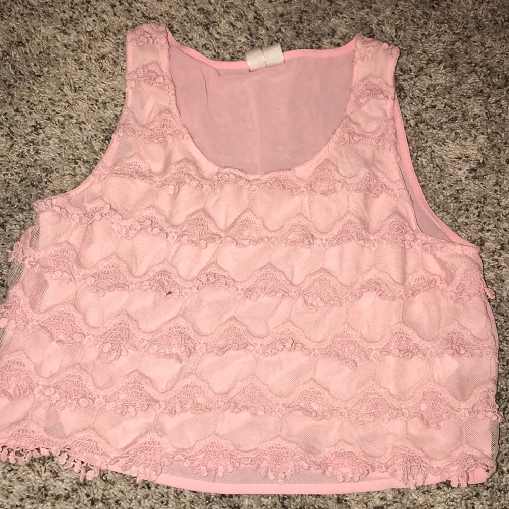 Forever 21 see through shirt cropped